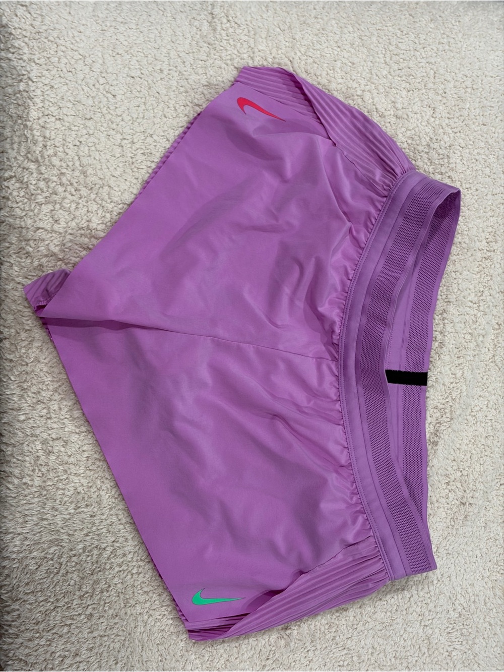 EUC Nike Aeroswift Dri-Fit ADV 2.5" faith kipyegon purple running shorts size XL